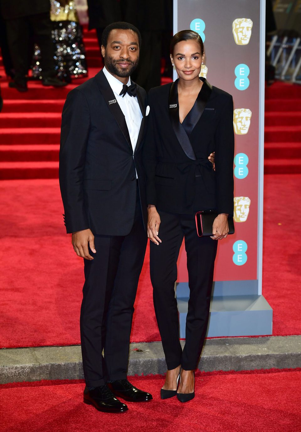 Chiwetel Ejiofor at the BAFTAs 2018 red carpet