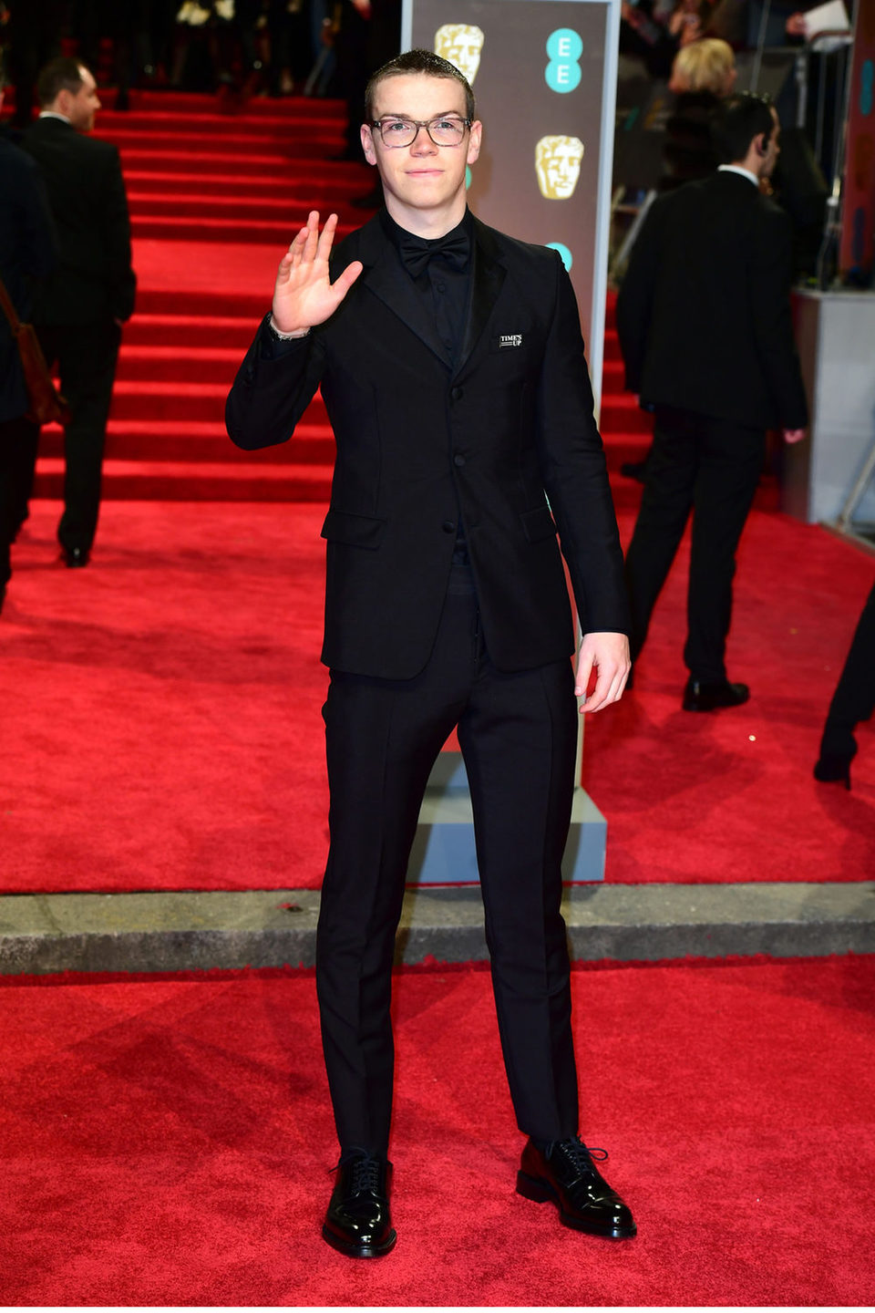 Will Poulter at the BAFTA Awards' 2018 red carpet