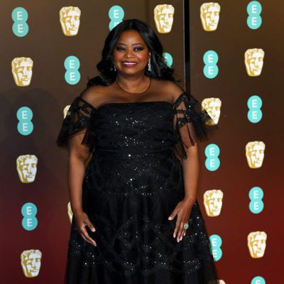 Octavia Spencer at the BAFTA Awards' 2018 red carpet 