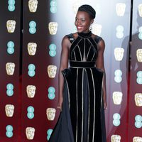 Lupita Nyong'o at the BAFTA Awards' 2018 red carpet