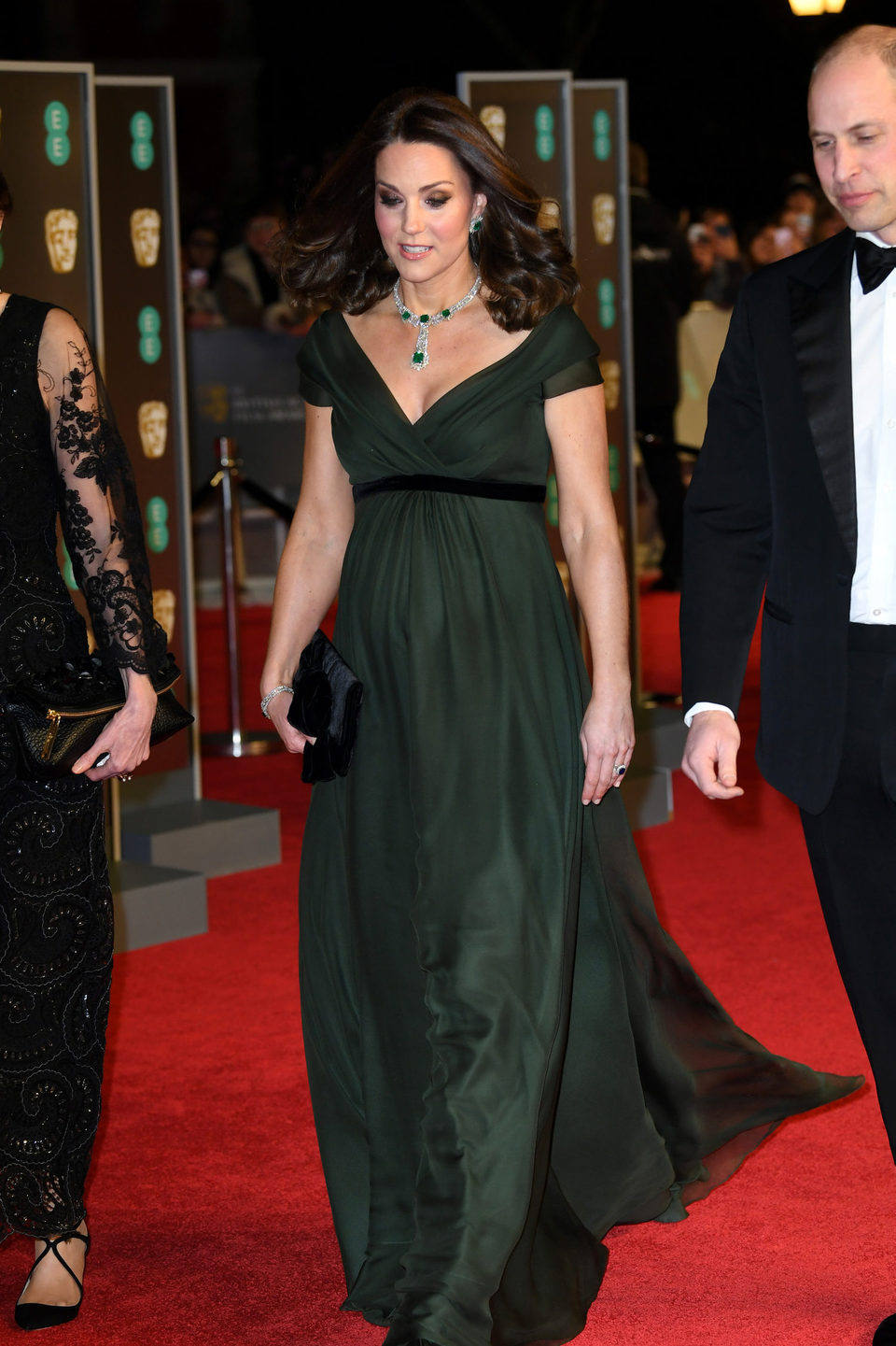 The Duke and Duchess of Cambridge at the BAFTA Awards' 2018 red carpet