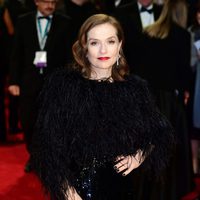 Isabelle Huppert at the BAFTAs 2018 red carpet