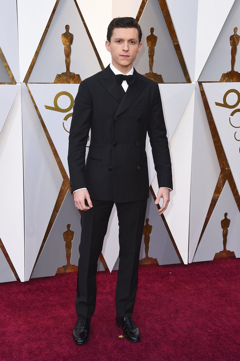 Tom Holland on the red carpet at the Oscar 2018