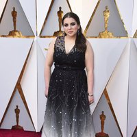 Beanie Feldstein at Oscars 2018 the red carpet