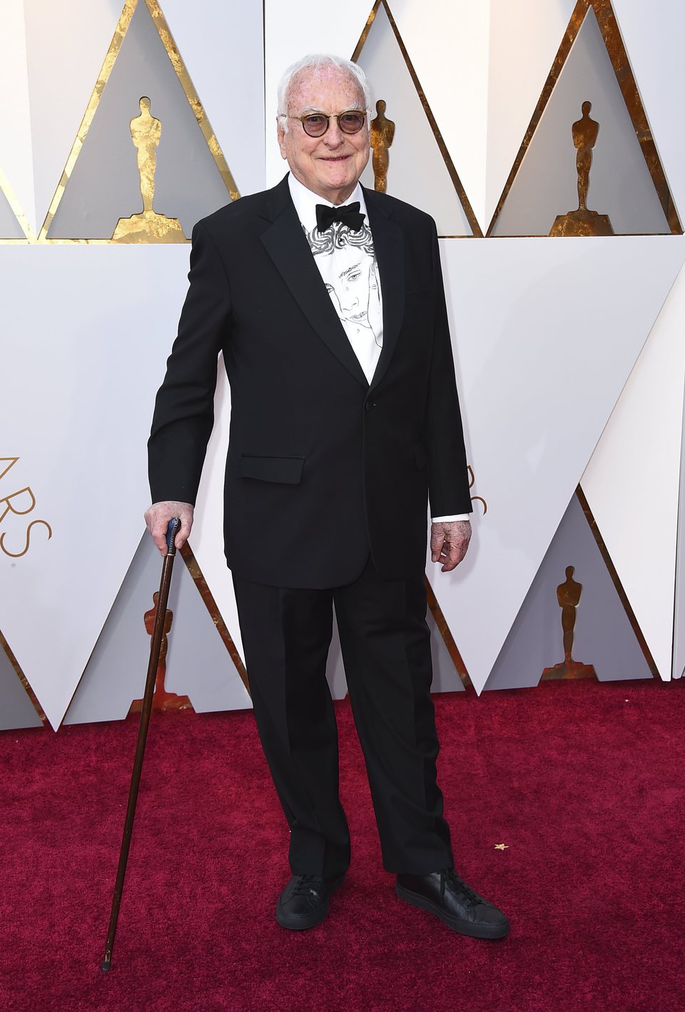 James Ivory at the Oscars 2018 red carpet