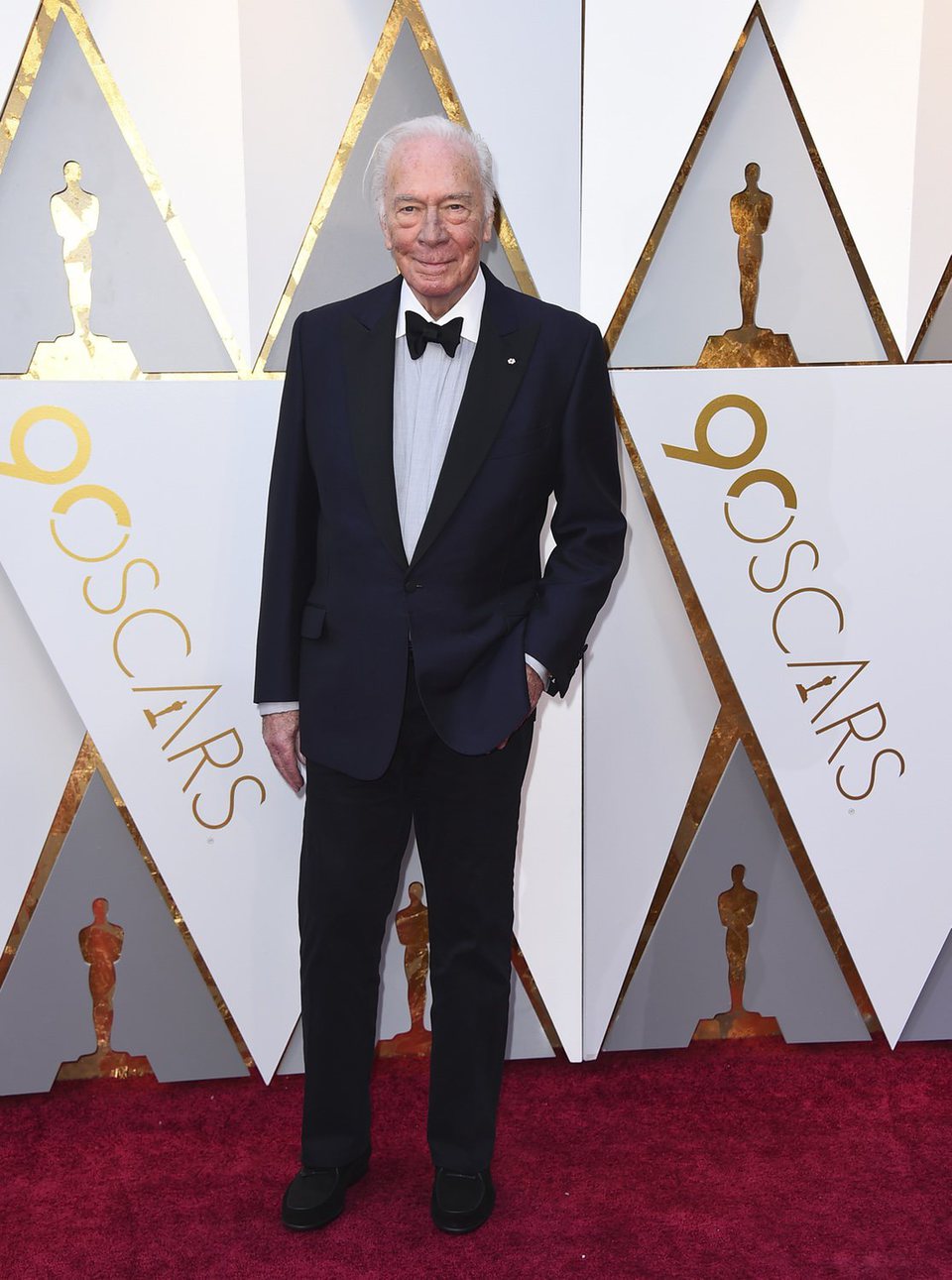 Christopher Plummer at the red carpet of the Oscars 2018