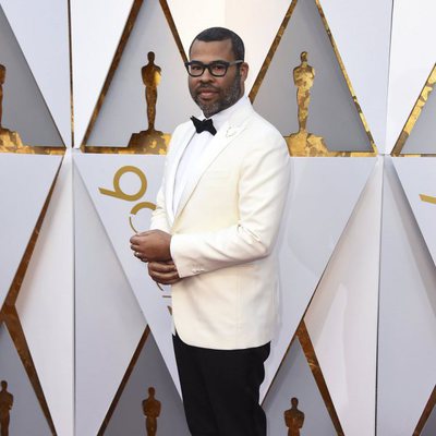 Jordan Peele at the Oscars 2018 red carpet