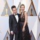 Sam Rockwell and Leslie Bibb at the Oscar 2018 red carpet