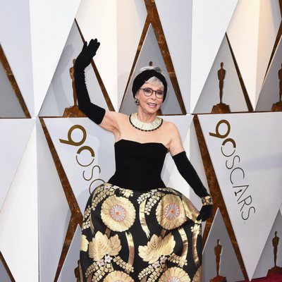 Rita Moreno at the red carpet of the Oscars 2018