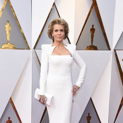 Jane Fonda at the Oscar 2018 red carpet