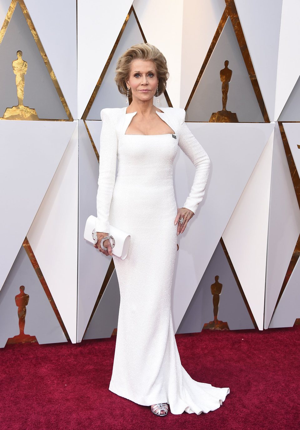 Jane Fonda at the Oscar 2018 red carpet