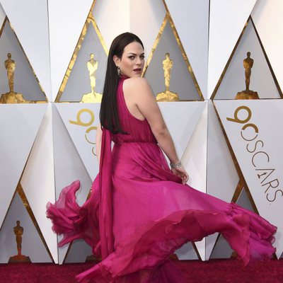 Daniela Vega at the Oscars 2018 red carpet