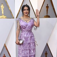 Salma Hayek at the Oscars 2018 red carpet