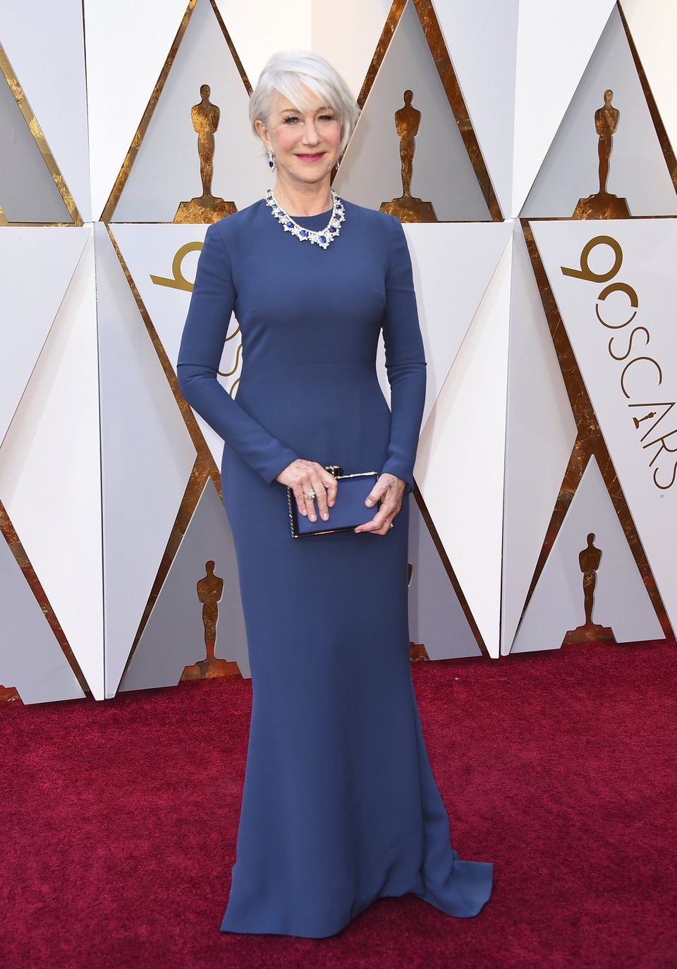 Helen Mirren at the Oscars 2018 red carpet