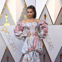 Andra Day at the Oscar 2018 red carpet