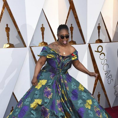 Whoopi Goldberg at the red carpet of the Oscars 2018