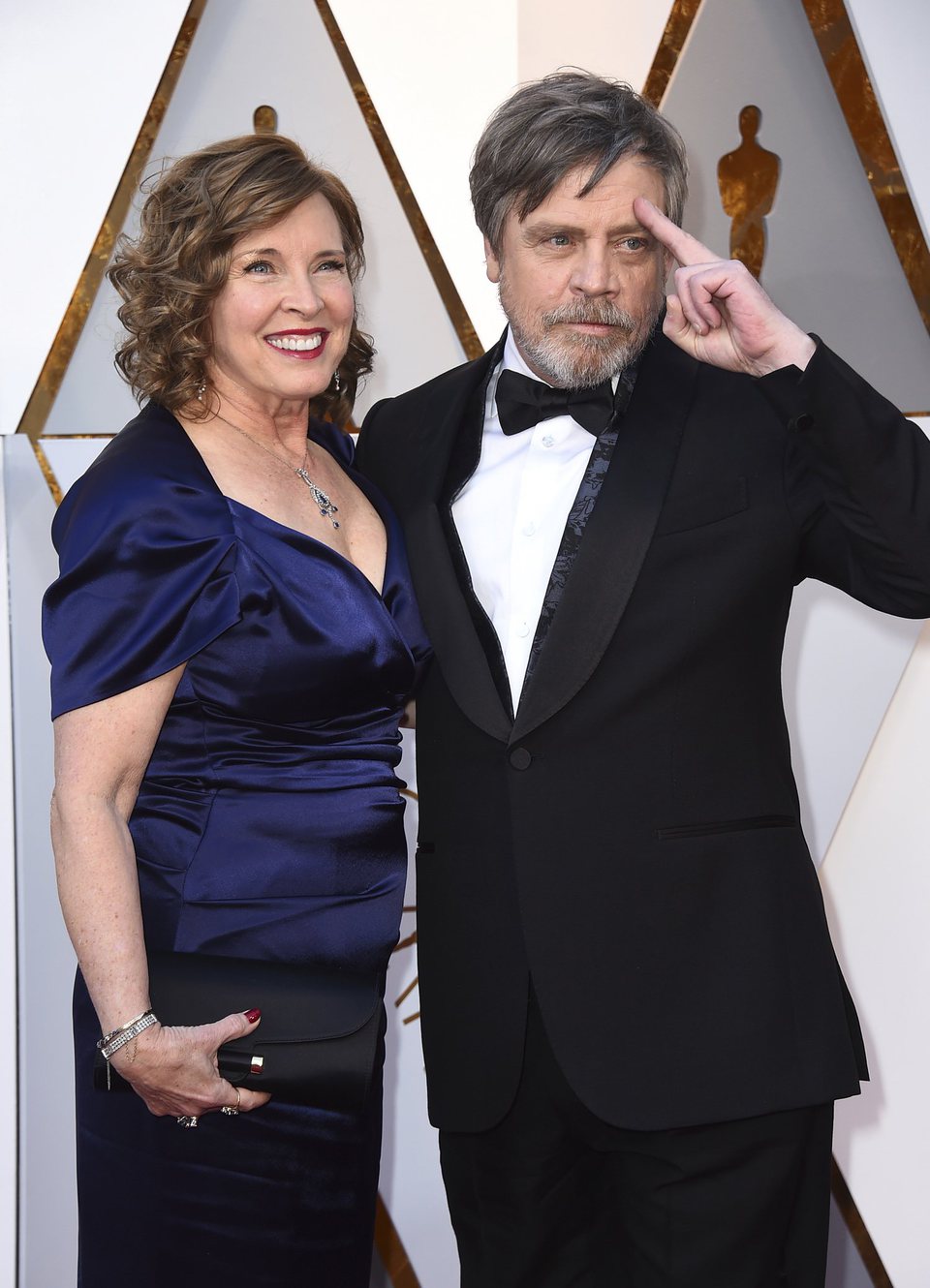 Mark Hamill and Marilou York at the Oscar 2018 red carpet