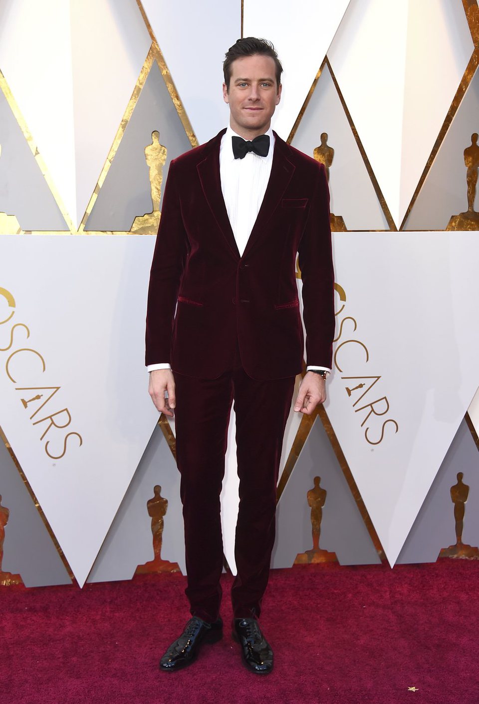 Armie Hammer at the red carpet of the Oscars