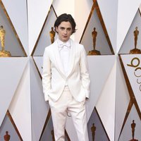 Timothée Chalamet at the Oscar 2018 red carpet