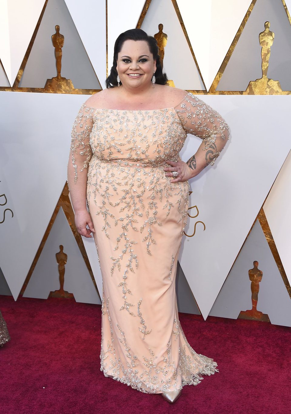 Keala Settle at the red carpet of the Oscars