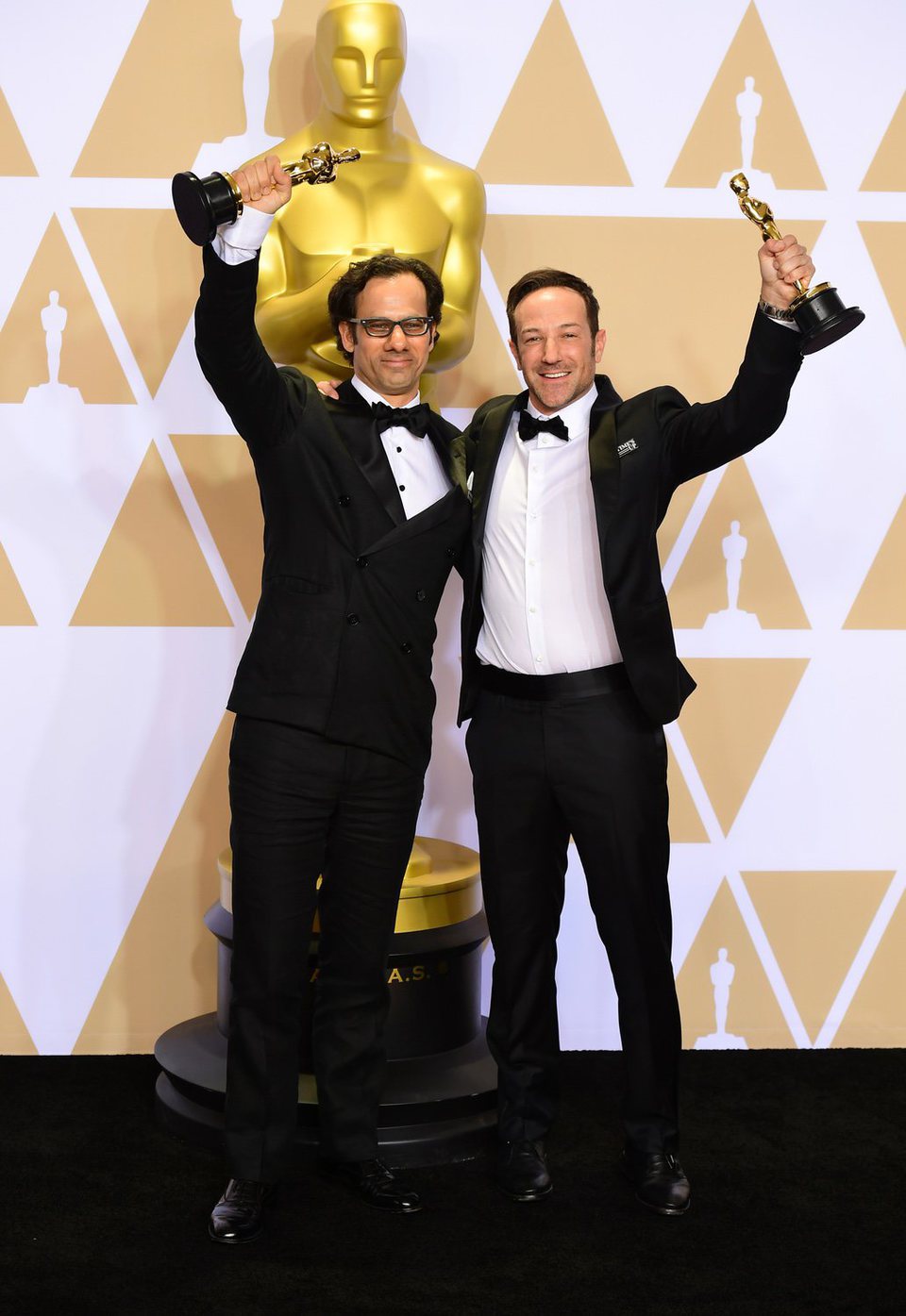 Dan Cogan and Bryan Fogel winners of the Oscar for Best Documentary Feature in 'Icarus'