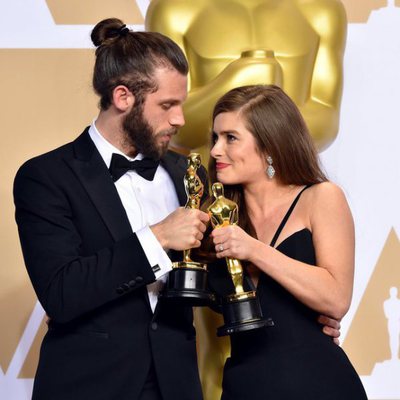 Chris Overton and Rachel Shenton, Oscar winners for Best Live Action Short Film 