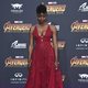 Danai Gurira poses at the world premiere of 'Avengers: Infinity War'