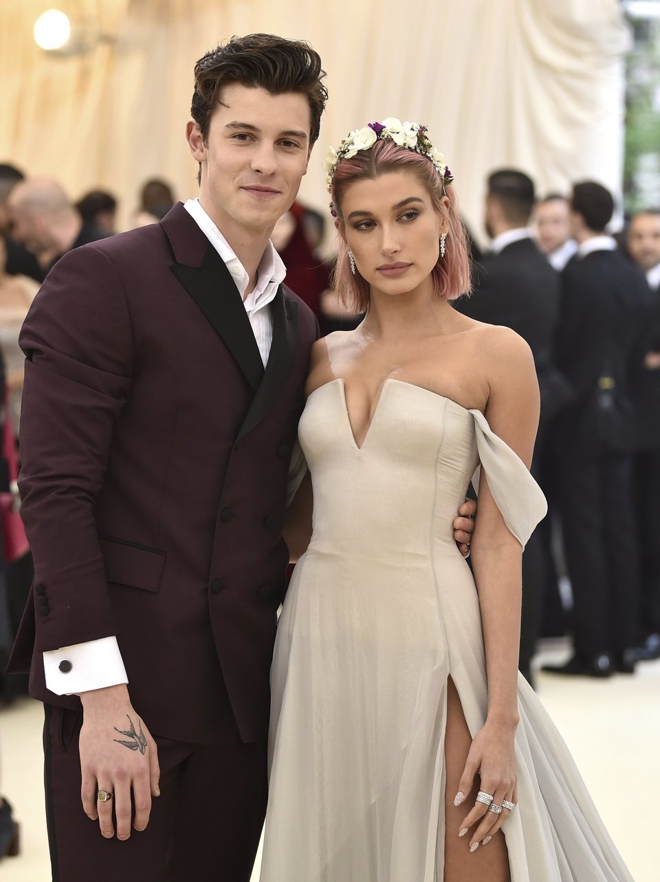 Shawn Mendes and Hailey Baldwin at the Met Gala 2018