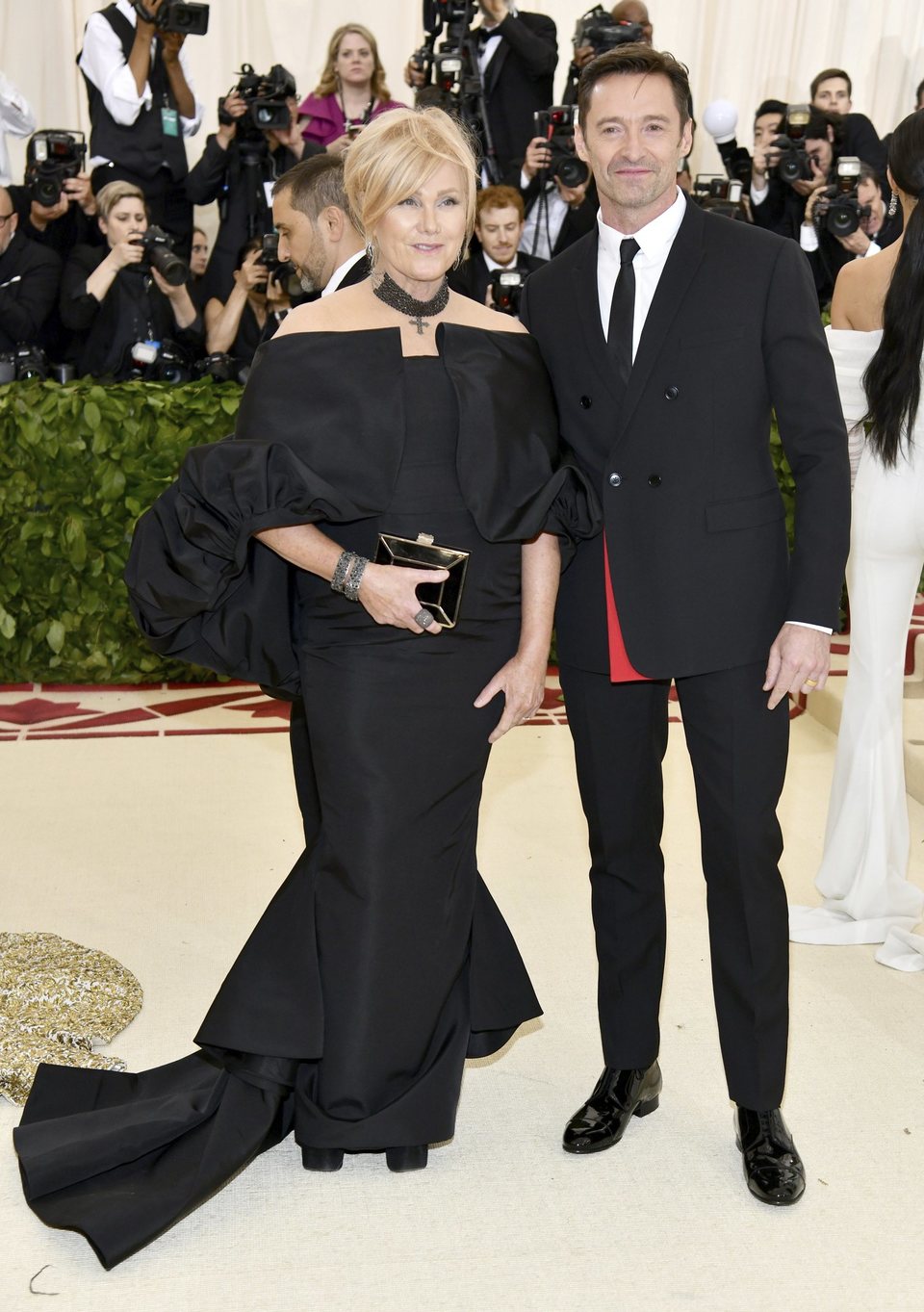 Hugh Jackman and his wife Deborra-Lee Furness at the Met Gala 2018