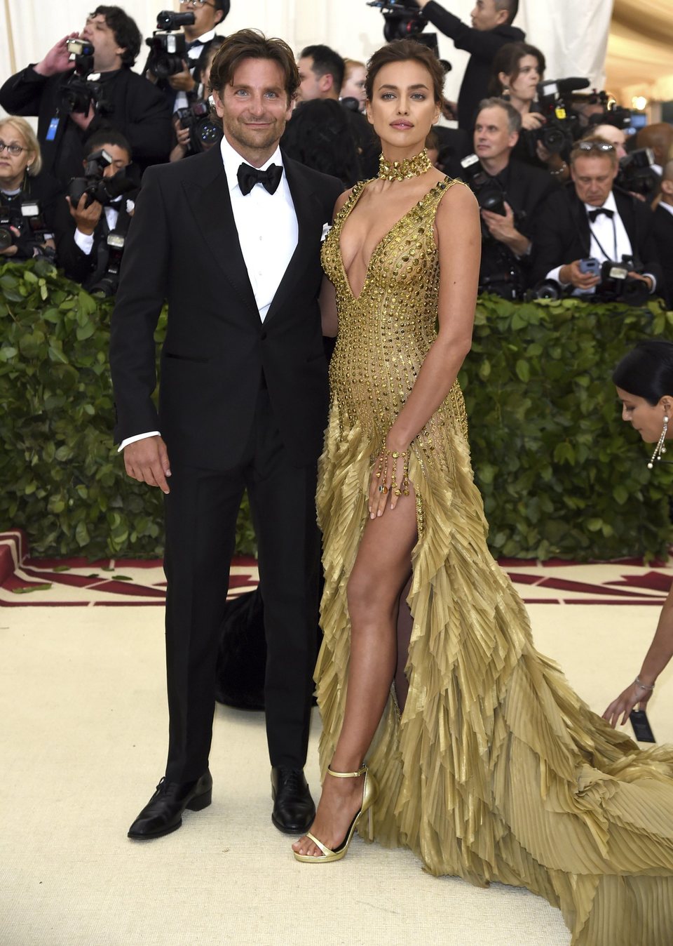 Irina Shayk and Bradley Cooper at the Met Gala 2018