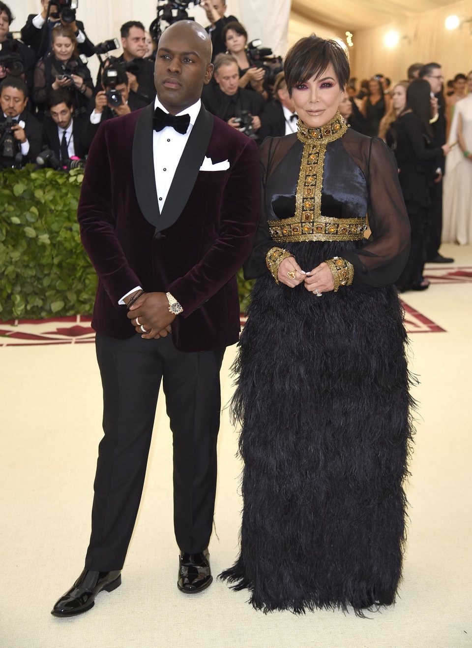 Kris Jenner and Corey Gamble at the Met Gala 2018