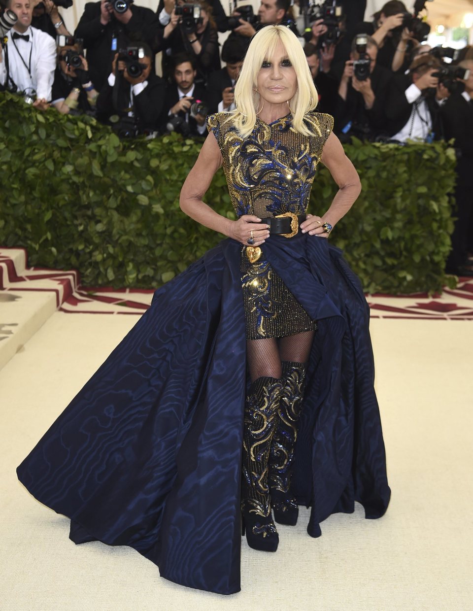 Donatella Versace at the Met Gala 2018