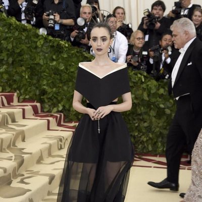 Lily Collins at the Met Gala 2018