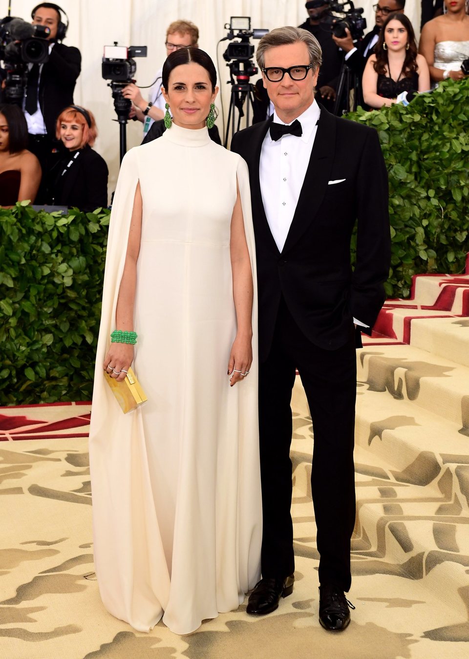 Colin Firth and Livia Giuggioli at the Met Gala 2018