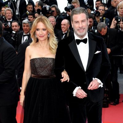 Kelly Preston and John Travolta attend the premiere of 'Solo: A Star Wars Story' during the 71st Cannes Film Festival