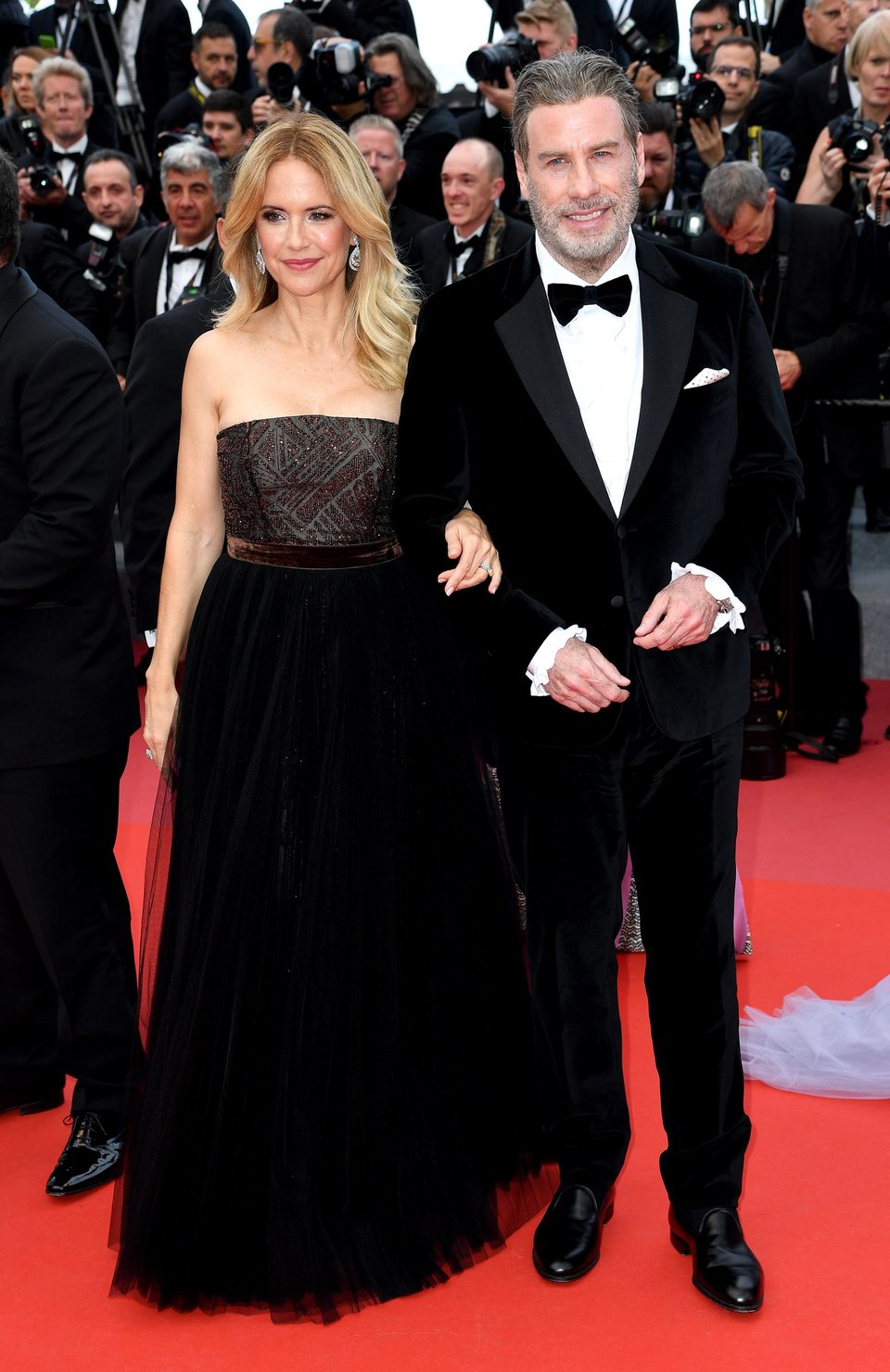 Kelly Preston and John Travolta attend the premiere of 'Solo: A Star Wars Story' during the 71st Cannes Film Festival