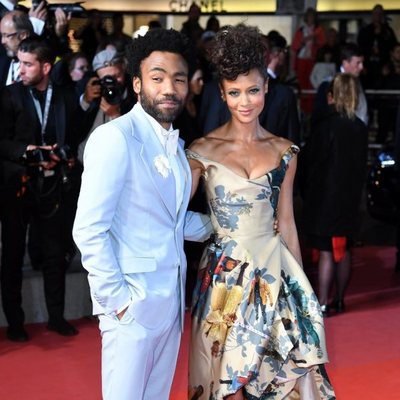 Donald Glover and Thandie Newton attend the premiere of 'Solo: A Star Wars Story' during the 71st Cannes Film Festival