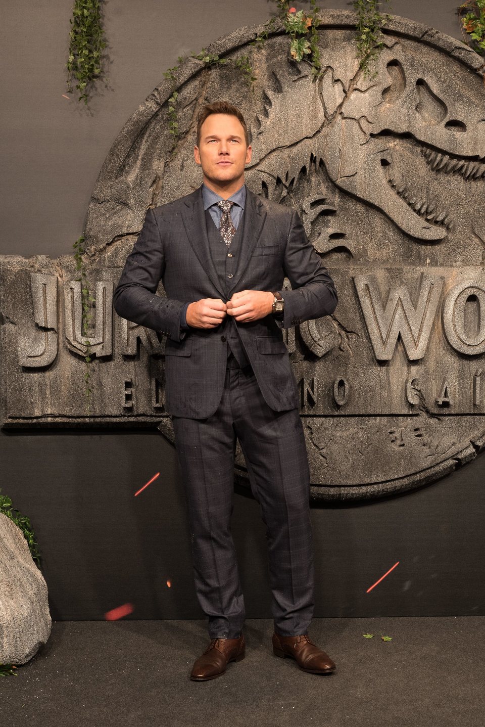 Chris Pratt at the 'Jurassic World: Fallen Kingdom' world premiere in Madrid