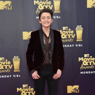 Noah Schnapp at the MTV Movie & TV Awards 2018 red carpet