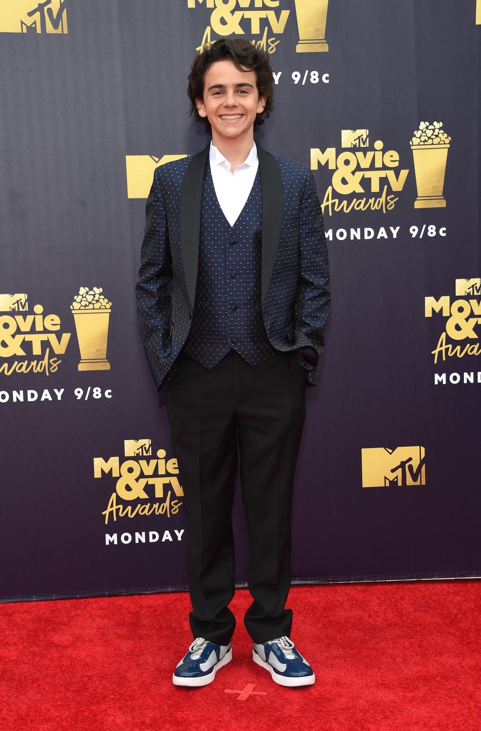 Jack Dylan Grazer at the MTV Movie & TV Awards 2018 red carpet