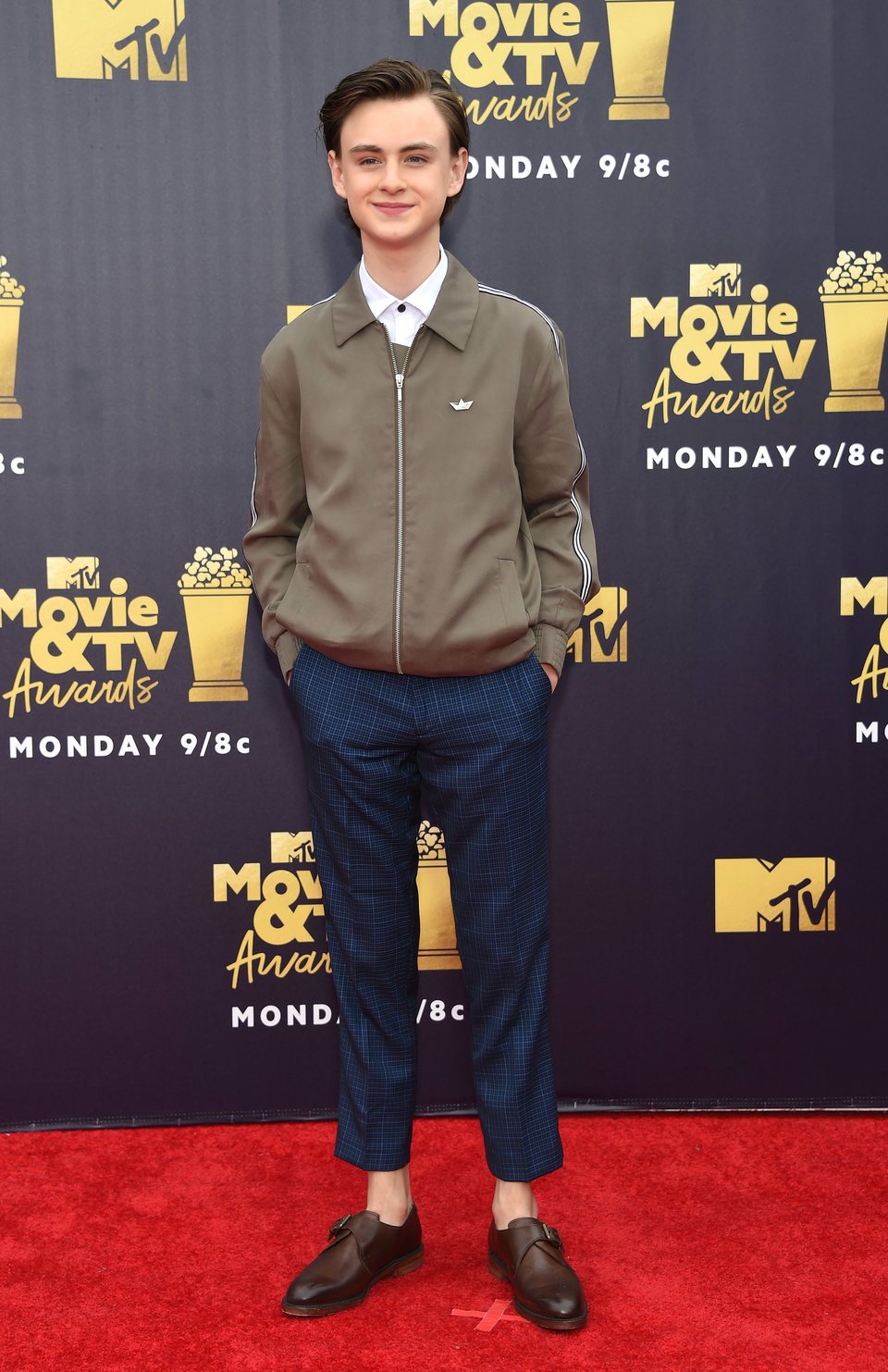 Jaeden Lieberher at the MTV Movie & TV Awards 2018 red carpet