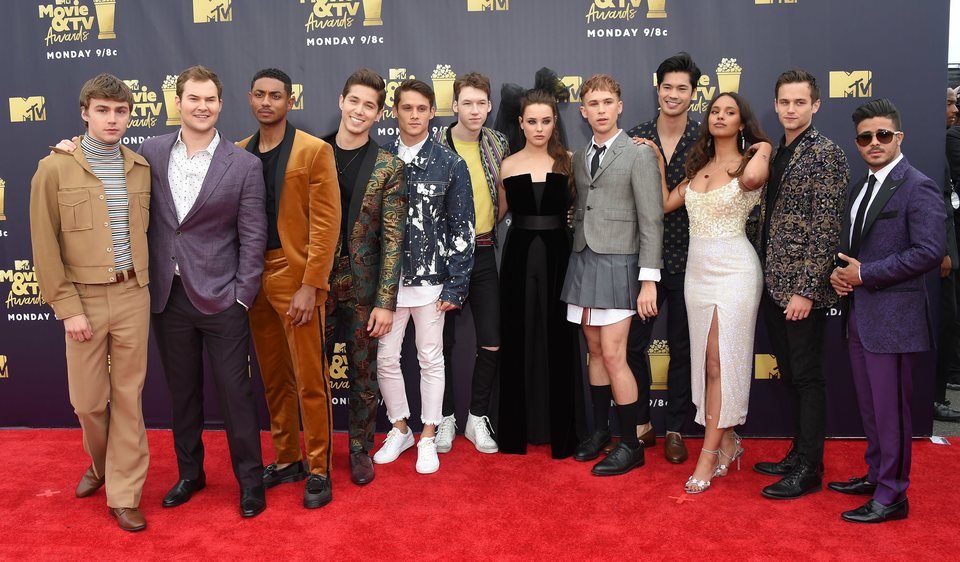 The '13 Reasons Why' actors at the MTV Movie & TV Awards 2018 red carpet