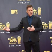 Chris Pratt at the MTV Movie & TV Awards 2018 red carpet