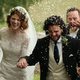 Kit Harington and Rose Leslie after their wedding ceremony