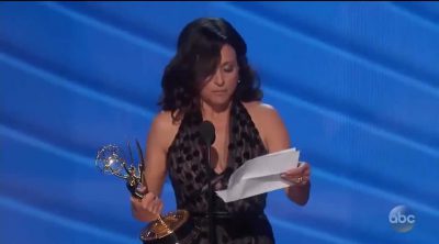 Julia Louis-Dreyfus wins Lead Actress in a Comedy Series on the 2016 Emmy Awards