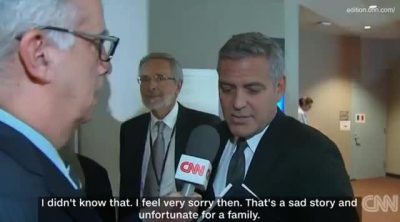 George Clooney finds out Brad Pitt and Angelina Jolie are divorcing