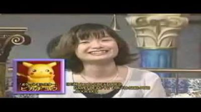 Ikue Otani, the voice actress of Pikachu, play the pokémon