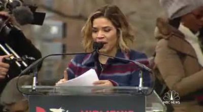 America Ferrera attacks Donald Trump at the Women's March