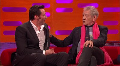 Hugh Jackman thanks to Ian McKellen and Patrick Stewart in the Graham Norton Show