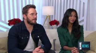 Chris Pratt y Zoe Saldana talk in E! Live From the Red Carpet about 'Avengers: Infinity War'